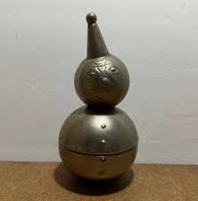 Vintage Raimond Metal Smiling Clown Bank Weighted VTG 6-1/2