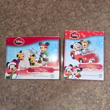 Lot 2 - Dept 56 Mickey's Merry Christmas Village - Snow Fort Fun / Holiday Drive picture