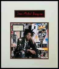 Jean-Michel Basquiat Signature Cut Museum Framed Ready to Display picture
