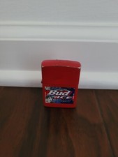 ZIPPO Bud Ice Lighter, Red, AS IS picture