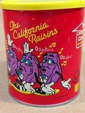 Vintage 1988 National Raisin CALIFORNIA RAISINS Can Cannister picture