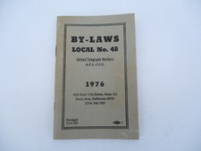 1976 UNITED TELEGRAPH WORKERS By Laws, AFL-CIO Local 48 Santa Ana, CA picture