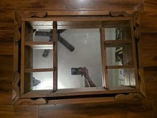 Handmade Dark Solid Oak Wood Rustic Shadow Box 29