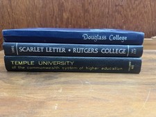 Vintage College Yearbook Lot Rutgers Douglass 1964 Temple 1968 1991 picture