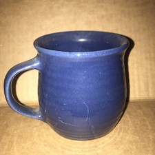 Vintage Hyalyn Blue Mug Hickory N C Usa picture