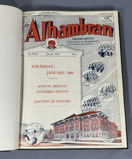 Free Mason Freemasonry Monthly Magazines 1937 Rare ALHAMBRA GROTTO St. Louis, MO picture