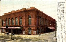American Academy of Music Philadelphia Postcard 1909 Concert Note Fall River MA picture