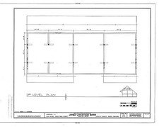Photo:Bethania NC Jones Livestock Barn 1900s HABS Floor Plan Old Salem picture