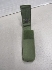 Old Gen Eagle OD Green Suppressor Pouch w/ Alice Clip Flashlight Pouch NOS picture