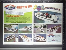 1970 2-pg. AD for Glastron V-153 Futura V-177 Swinger V-174 Jet V-166 V-196 boat picture