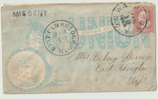 Civil War Patriotic Cover – Rhode Island State Seal – “The Union Forever” picture