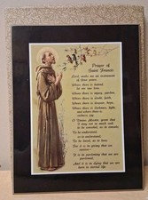 Vintage WJ Hirten St Francis Prayer 9