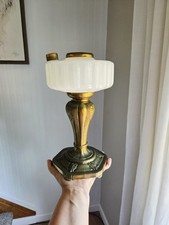 Vintage 1935-36 Aladdin Majestic Model B-120 White Moonstone Oil Kerosene Lamp picture