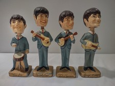 Vintage 1964 limit edition Beatles bobbleheads Car Mascot Set. All members.8