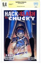 Hack Slash vs. Chucky #0A CBCS 9.4 Witnessed Sig Seeley 2007 24-0755FD1-064 picture