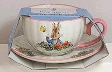 Peter Rabbit Collectible Teacup & Saucer Set Beatrix Potter New picture