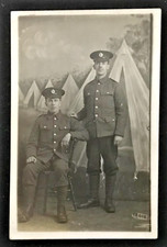 WWI Royal Engineers Soldiers RPPC – British Army Studio Portrait c.1914–18 picture