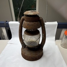 Vintage Embury Kerosene Barn Lantern No 30 E USA Globe Rusty As Found picture