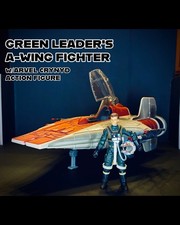 Star Wars Legacy Green Leader A-Wing Fighter Complete Arvel Crynyd, Hasbro 2008 picture