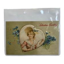 Antique Valentine's Day Postcard Made in Germany picture