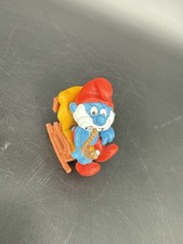 1983 Schleich Papa Smurf in Rocking Chair Set Vintage Peyo Figure Germany picture