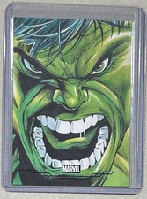 THE HULK 2026 Topps  Marvel Neon Sketch Card 1/1 By Cisco Rivera picture