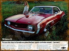 1969 Camaro SS Ad Metal Sign 9