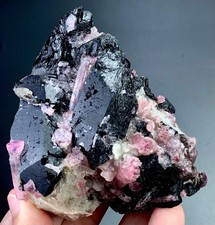 1405 Carat Pink Tourmaline Crystal Specimen With Smoky Quartz From Afghanistan picture