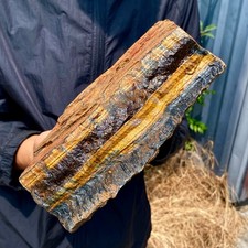 13.33LB Natural tiger's Eye rough raw stone rock specimrn madagescar picture