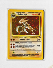Pokemon Kabutops 9/62 Holo Rare Unlimited Fossil picture
