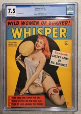 Whisper Magazine - 1953 Pin-up - CGC 7.5 VF-   Bettie Page - Peter Driben picture