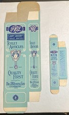 2 Vintage NOS Dr Lynase Indiana Lady Luxury Toilet Water KYK Corn Remedy Boxes picture