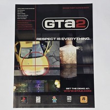 Grand Theft Auto 2 GTA2 PS1 PC Rockstar Respect Print Ad/Poster Official Promo picture