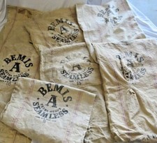 Bemis A Extra Heavy Seamless Vintage Cotton Feed Or Seed Sack ✨ picture