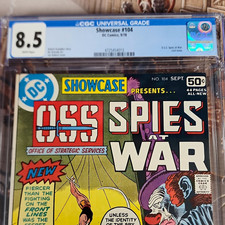 DC Comics Showcase #104 Spies at War (1978) CGC 8.5 Bronze Age, Last Issue picture