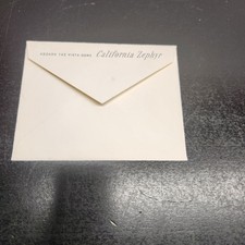 Vintage California Zephyr Vista-Dome Train Ephemera Envelope Railroad picture