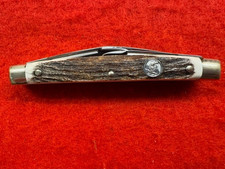 VINTAGE STAG SCALED BERTRAM HEN & ROSTER 114 DS 4 BLADE CONGRESS (331) picture