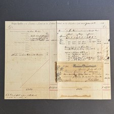 1883 Kingdom of Hawaii Manuscript Tax Report Kaua'i w/ Treasury Receipt Rare picture