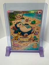 Custom inspired Snorlax beach Full Art Holo Card Fan Made NON-TCG unofficial picture