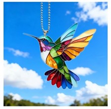 Humming Bird Acrylic Hanging Gift For Bird Lover.  picture