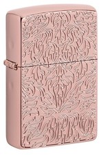 Zippo Carved Armor Rose Gold Design 49703 picture