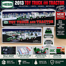 2013 Hess Toy Truck & Tractor NEW In Original Box Lights Sounds Motorized picture
