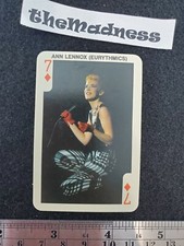 1986 Dandy Rock N Bubble Bubblegum Playing Trading Card Annie Lennox Eurythmics picture