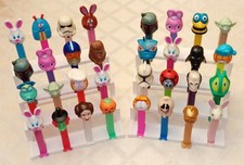 Two 4 Teir PEZ Display Stands Table/Wall Mount (Dispensers Not Included) Hold 32 picture