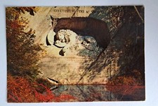Postcard Switzerland Lucerne Lion's Monument Posted picture