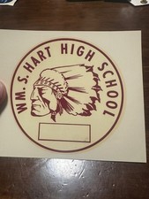 Vintage WM. S. Hart High School Parking Permit Decal picture