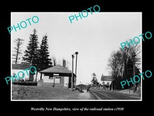 Westville New Hampshire The Railroad Station c1930 Old Large Historic Photo picture