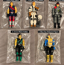 G.I. Joe Soldier Military Action Figures Mixed Lot 5-Pack 3.75in w/ Accessories picture