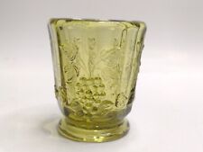 Westmoreland Paneled Grape Green Glass Toothpick Holder picture