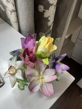 Antique English Crown Staffordshire Fine Bone China Flower Bouquet Porcelain picture